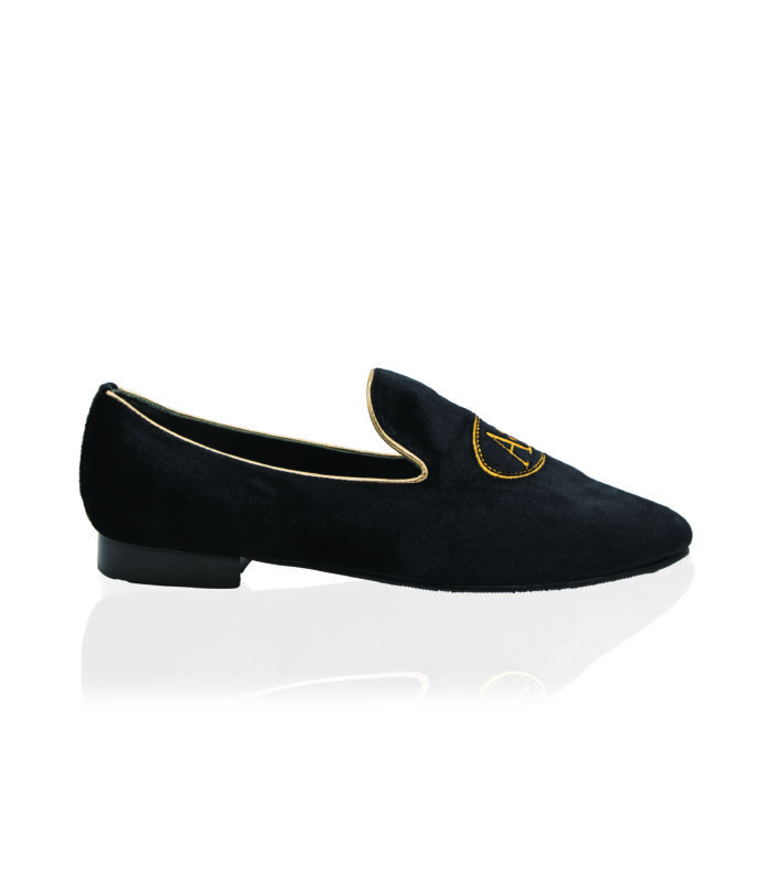 637 Mocassino Velluto Nero AA