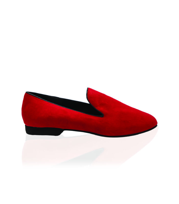 637 Mocassino Camoscio Rosso